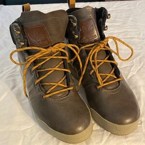 Adidas Brown Leather Blauvelt Boots
